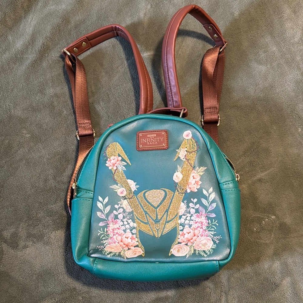 Loungefly Loki floral bag.